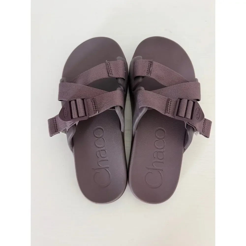Chacco Womens Chillos Purple Slide Sandals Adjustable Straps Arch support Size 7